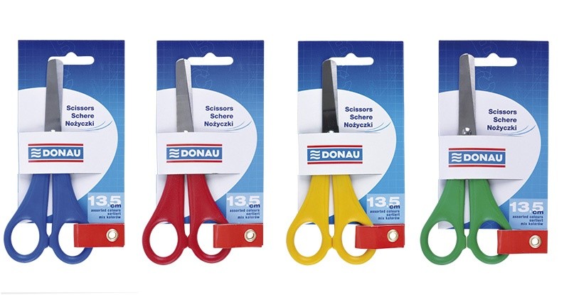 SCISSORS 13,5 CM ASSORTED COLOURS