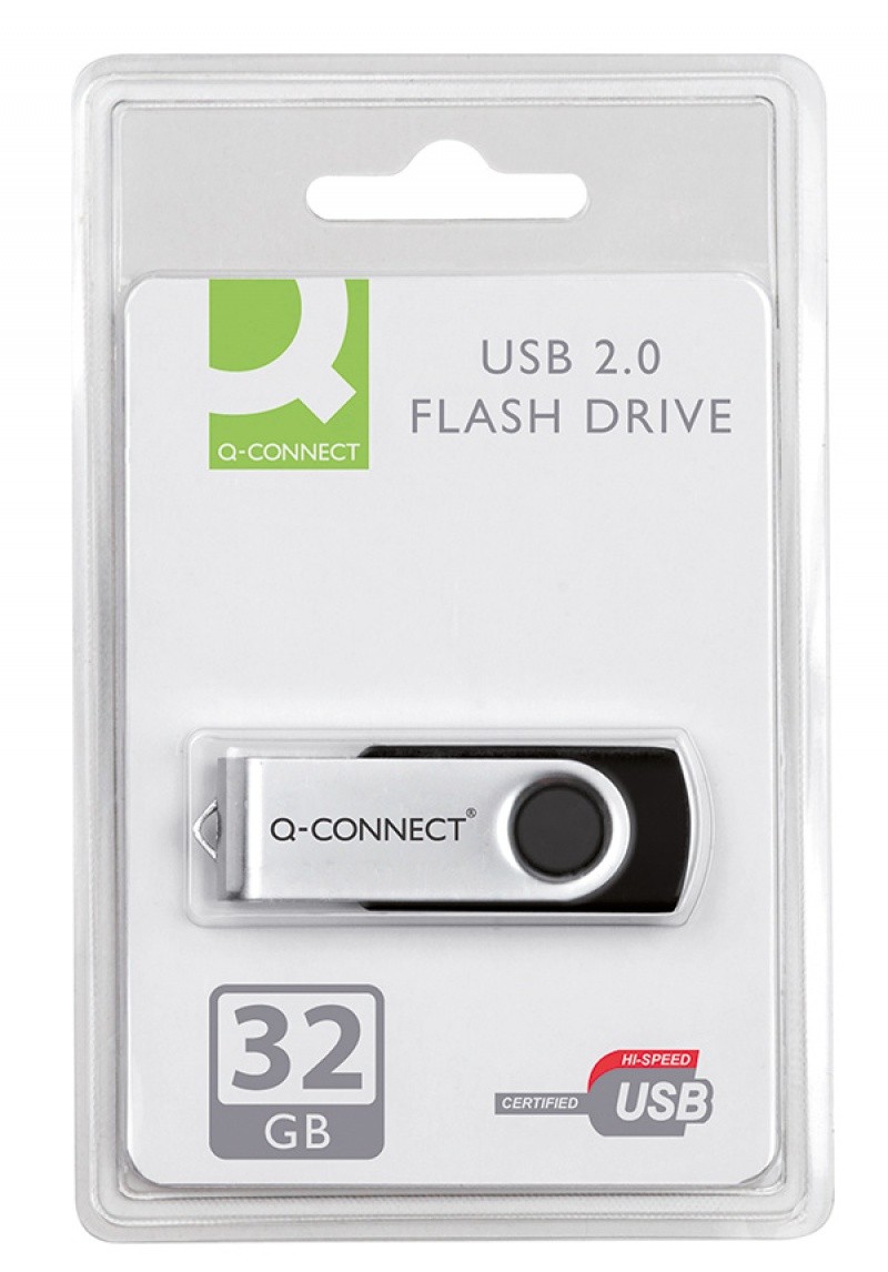 მეხსიერების ფლეშკა 32GB Q-CONNECT სიჩქარე - 2.0USB