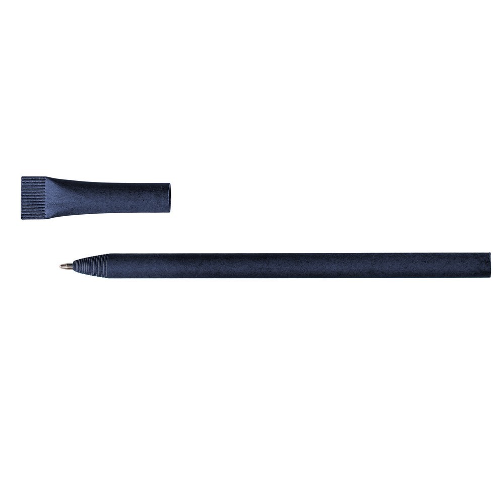 Rolled paper ball pen with cap