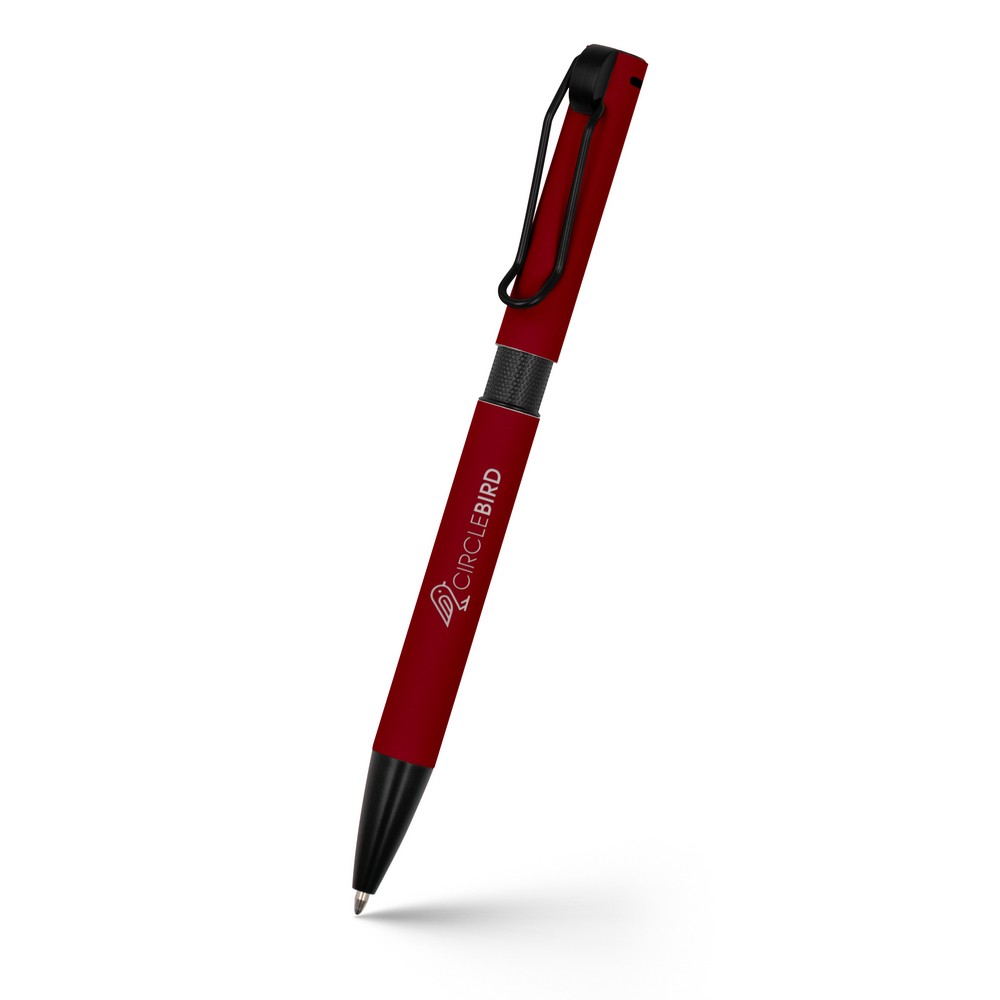 Ball pen with cord clip