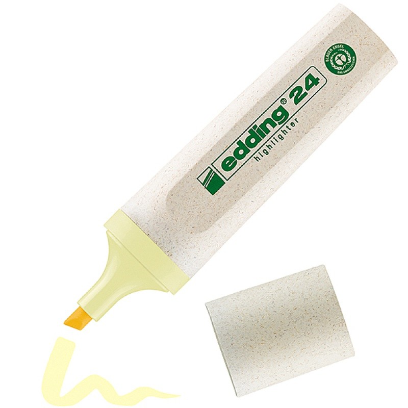 HIGHLIGHTER ECOLINE E-24, EDDING,2-5 MM, PASTEL YELLOW