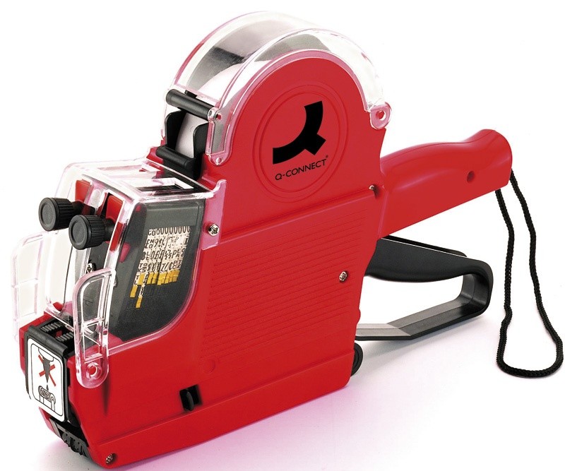 PRICE LABELLER, 2 LINES, 10 DIGITS, RED