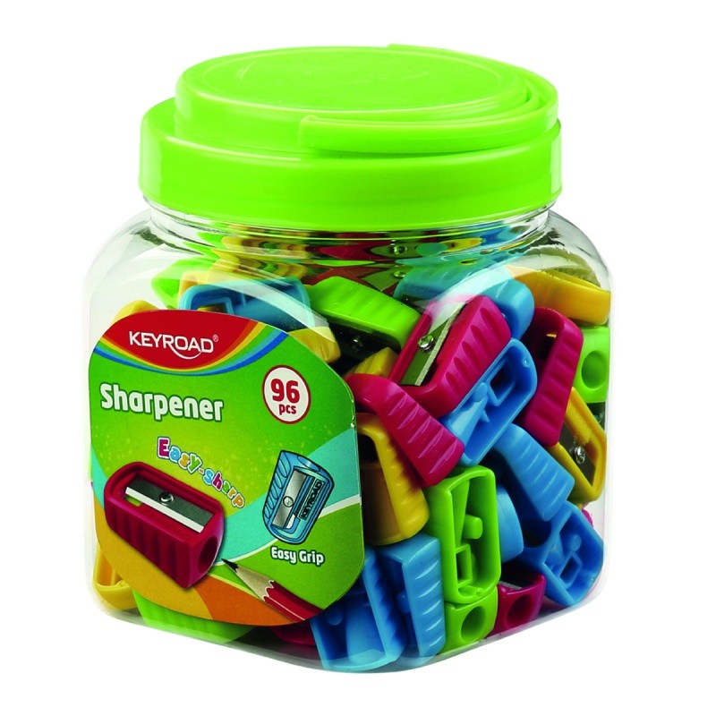 PLASTIC SHARPENER, KEYROAD , 1-HOLE, PET TUBE