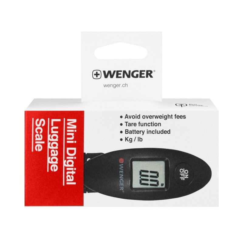 WENGER LUGGAGE SCALE, ELECTRONIC, BLACK