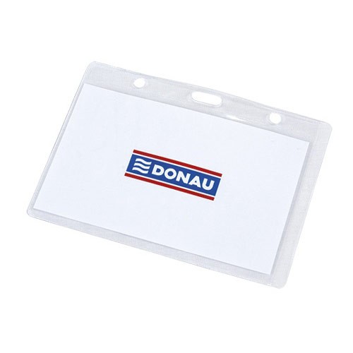 SOFT HOLDER, DONAU, PVC, 110X79X0,24MM, INSERT 102X64MM, HORIZONTAL, CLEAR