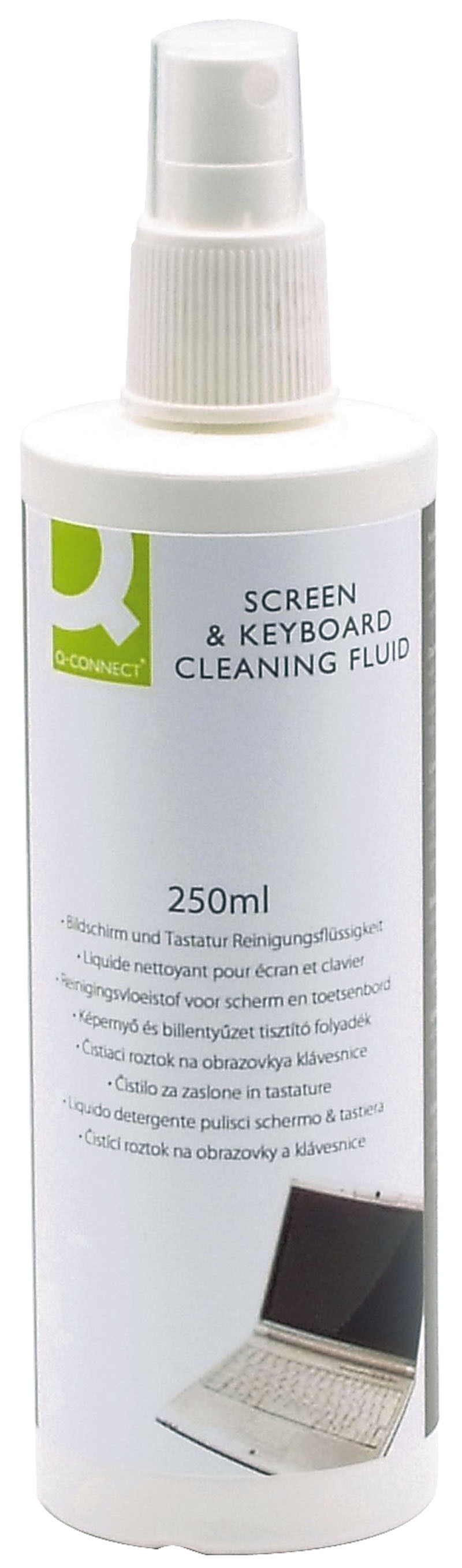 850281 SCREEN AND KEYBOARD CLEANING FLUID 250ML