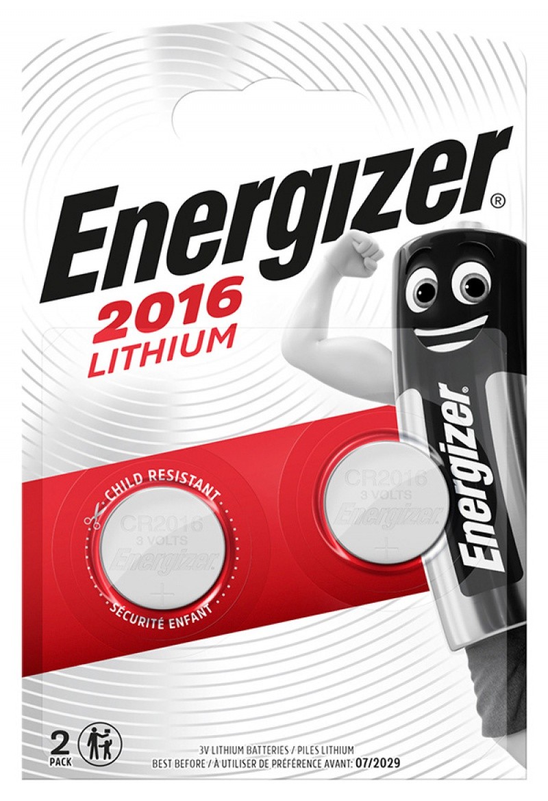 BATTERY ENERGIZER SPECJALISTYCZNA CR2016 /2 PCS