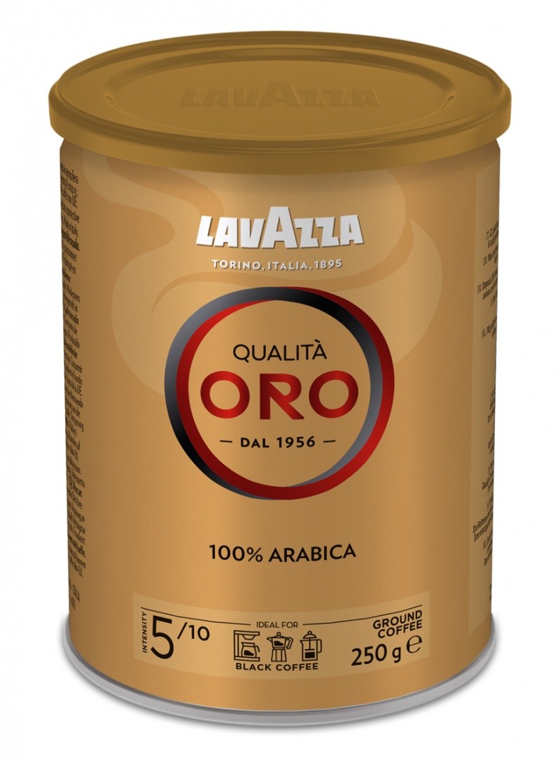 Grounded Coffee "LAVAZZA / ლავაცა" QUALITA ORO 250 gr (ლავაზა) (ქილა)