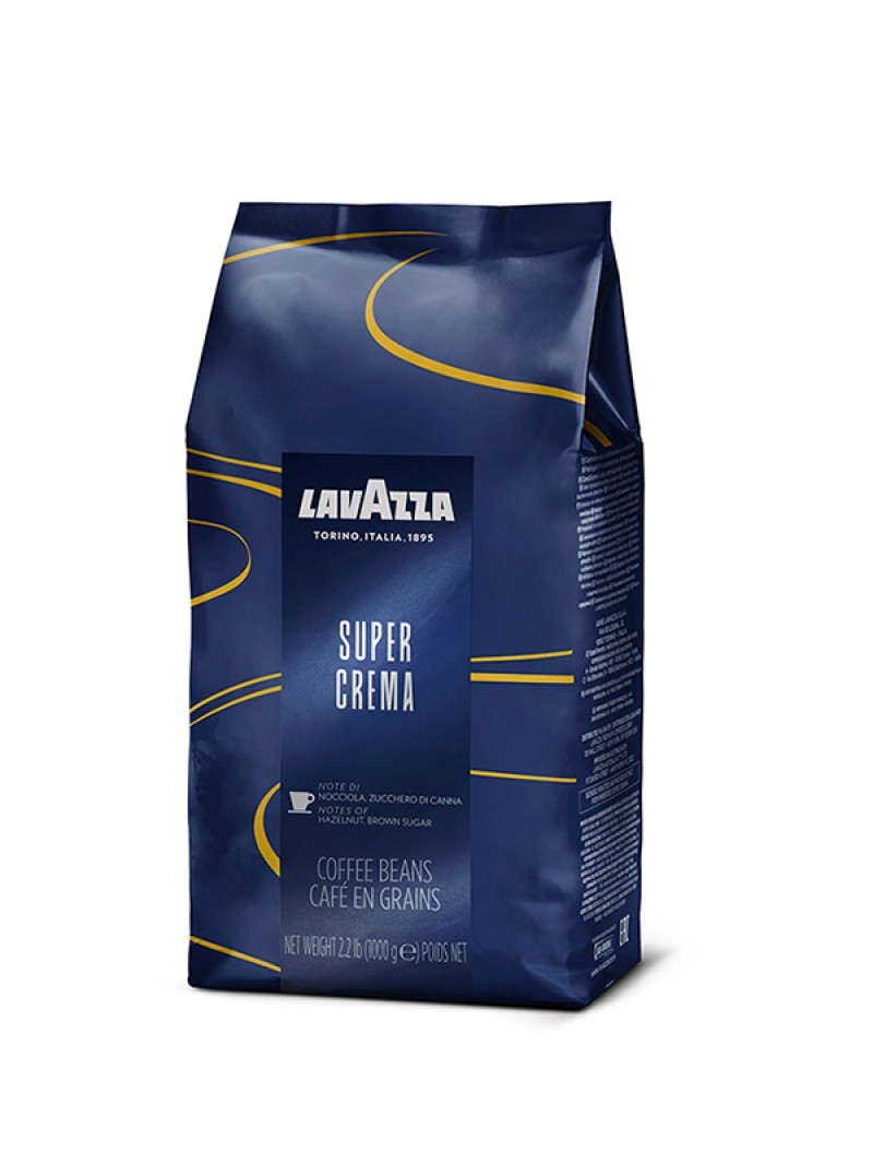 15M COFFEE, LAVAZZA, SUPER CREMA ESPRESSO BLUE, BEANS, 1KG