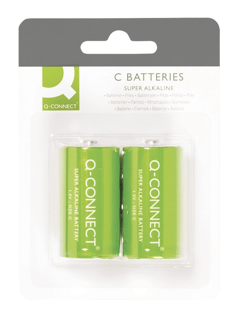 BATTERIES C Q-CONNECT 1,5V, LR14 2PCS