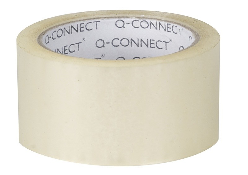 MASKING TAPE, Q-CONNECT, PAPER, 50MM X 40M, 150 MIC, LIGHT YELLOW