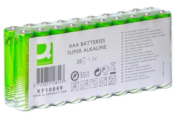 BATTERIE AAA, VALUE PACK OF 20 IN A SHRINK