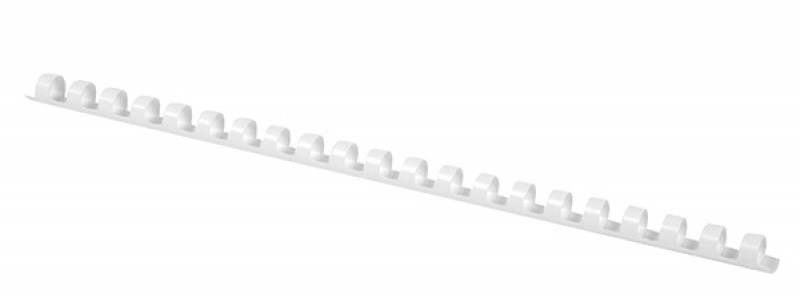 BINDING COMB OFFICE PRODUCTS, 12MM, 100 PCS/BOX, PLASTIC,  WHITE
