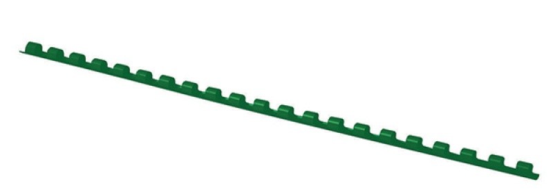 BINDING COMB OFFICE PRODUCTS, 6MM, 100 PCS/BOX, PLASTIC,  GREEN