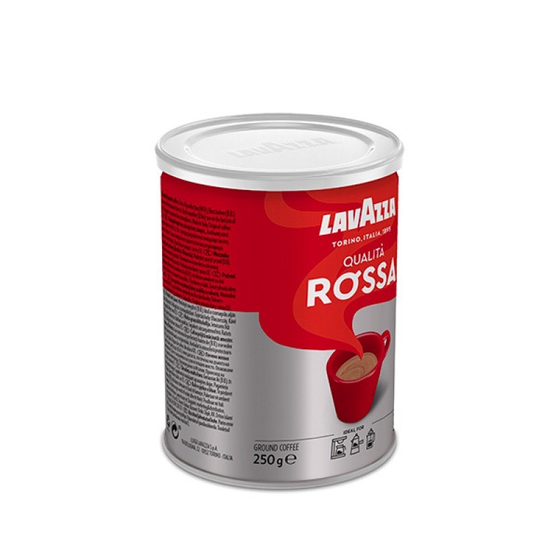 Grounded Coffee "LAVAZZA / ლავაცა" 250 gr QUALITA ROSSA (ლავაზა) (ქილა)