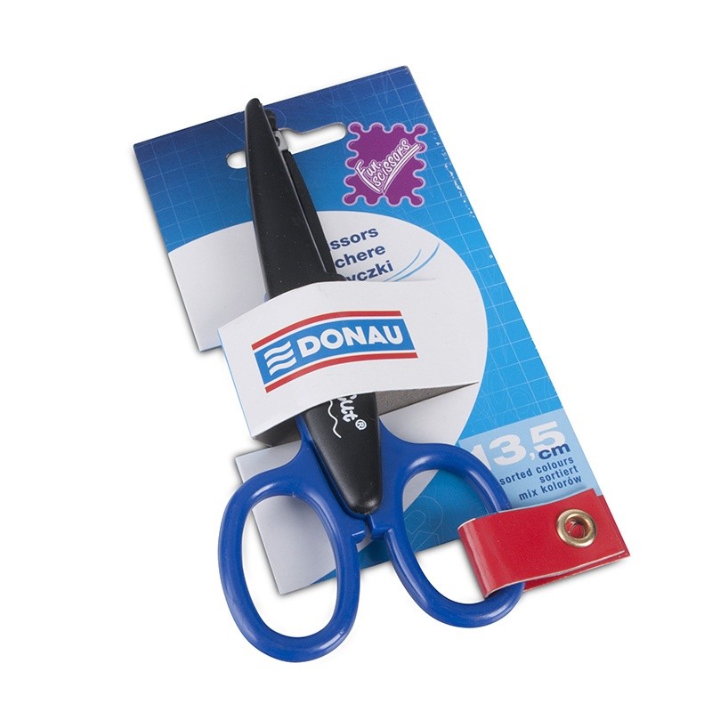 FUN SCISSORS FOR DECORATIONS 13,5 CM ASSORTED COLOURS